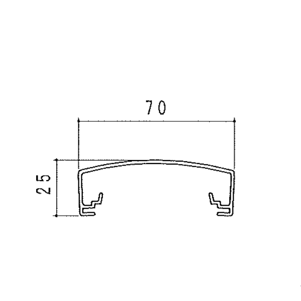 ファイン笠木 70 KT-T7025 【定尺=6100】