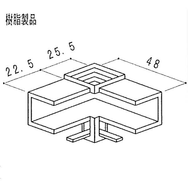 Ａ枠コーナキャップ B-MSCPA 【4個1組】