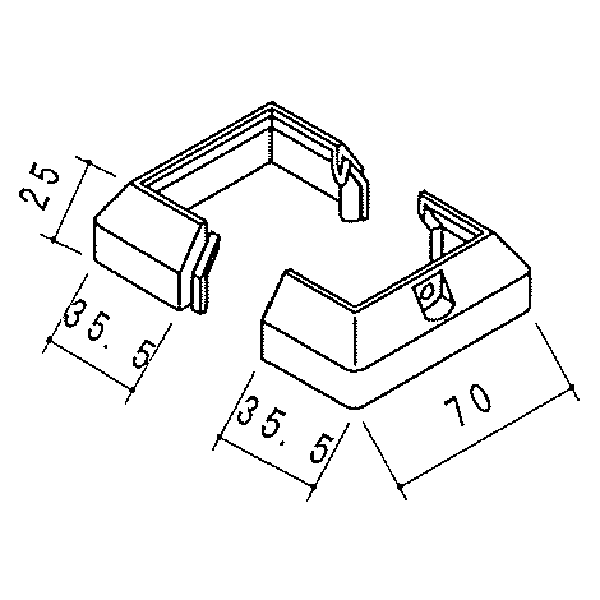 50角用足元カバー B-749 【10個】