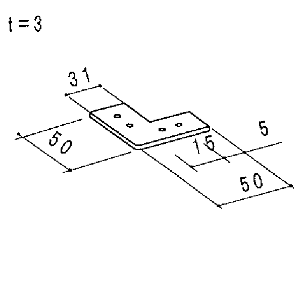胴縁90°コーナー金具 B-TBK7【1個】